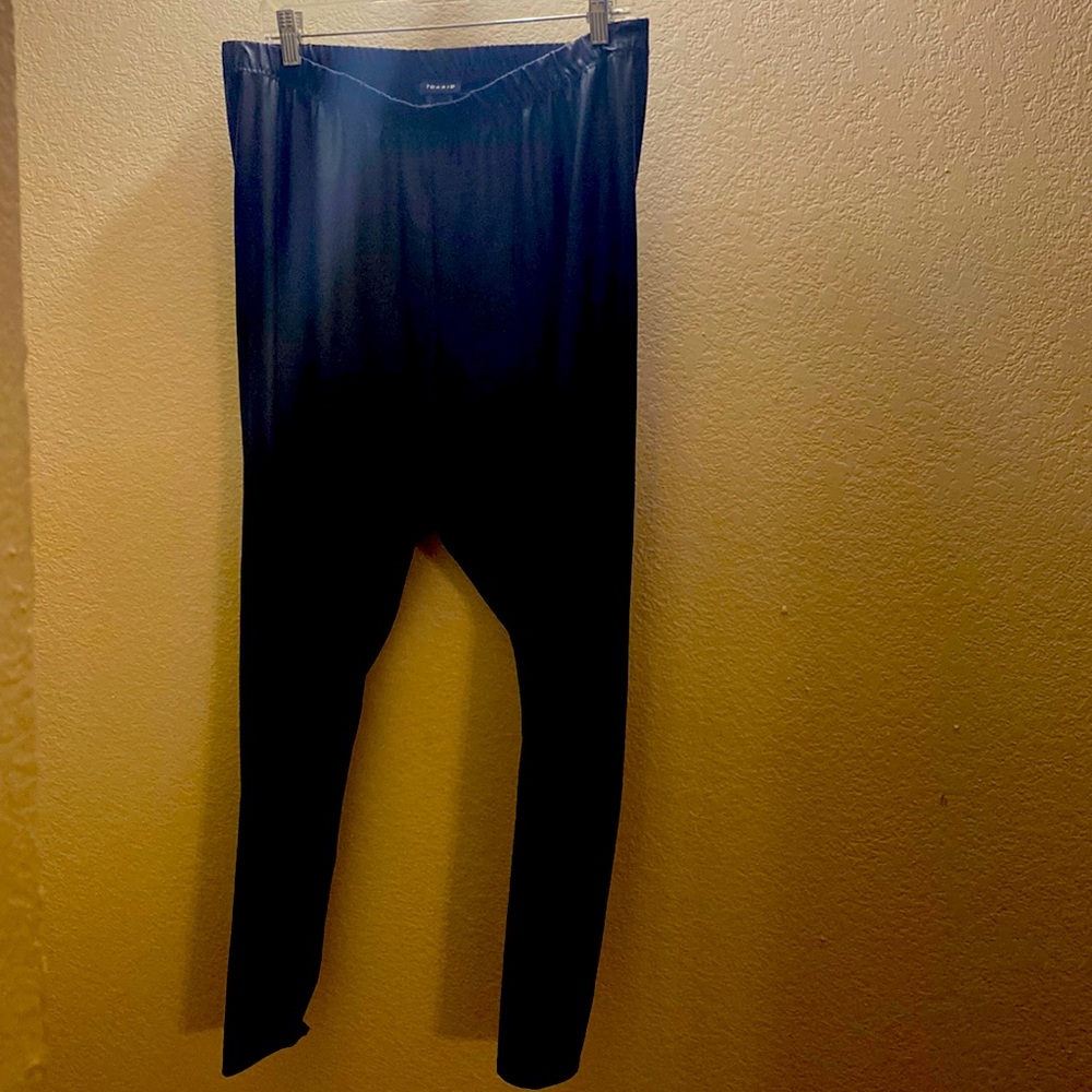 Torrid Faux leather black skinny pants (size 2)